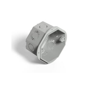 Caja embutir octogonal chica PVC Genrod