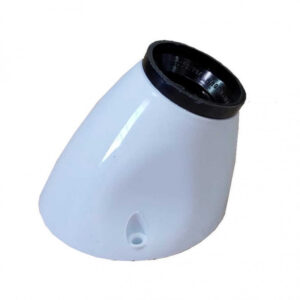 Porta lámpara con receptáculo blanco