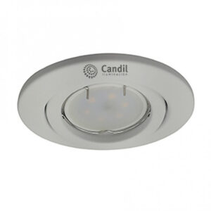 Spot DML móvil redondo 9.3 cm corte 7 cm blanco